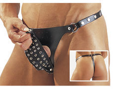 Masculine Leather Thong